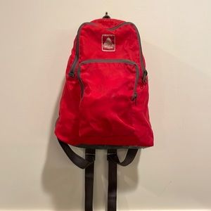 Small JanSport backpack. Red.
